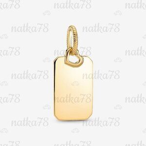 Pandora Engravable Rectangle Tag Pendant